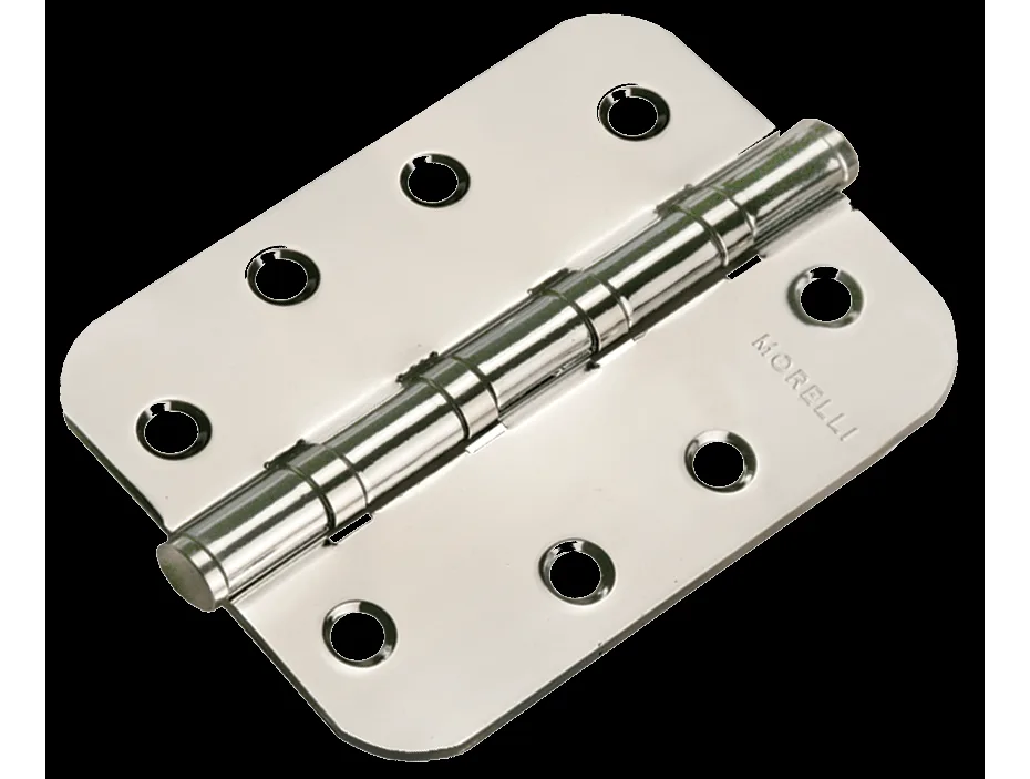 Петля MORELLI стальная универсальная скругленная MS-C 100X70X2.5-4BB SN Цвет - Белый никель ФРАМИР ДВЕРИ