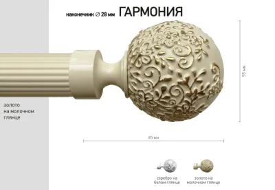 Наконечник карниза Гармония СТУДИЯ ТЕКСТИЛЯ SHTORS - ШТОРС