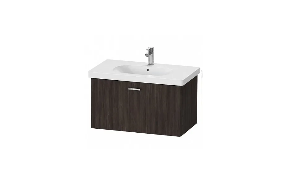 Тумба с раковиной Duravit Xbase 80 см XB607105353 каштан темный МОСПЛИТКА