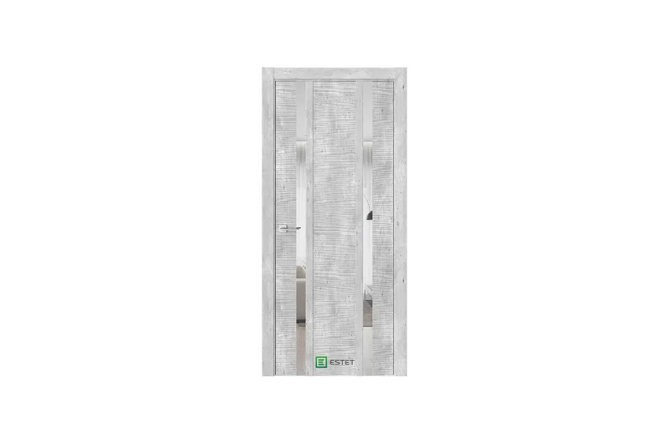 WAYS W6D H Бетон индастриал циркон Стекло зеркало 7 ДВЕРЕЙ