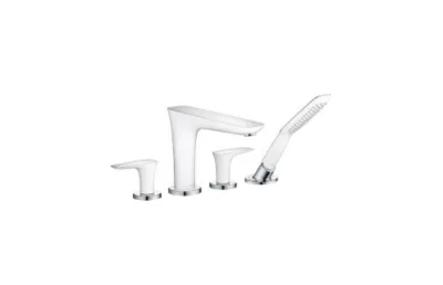 Смеситель для ванны Hansgrohe PuraVida белый/хром 15446400 АКВАМЕТРИЯ