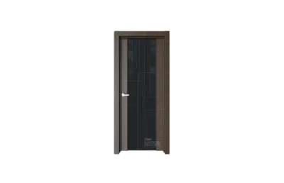 Межкомнатная дверь Elegance E2G Корица черное стекло 4 7 ДВЕРЕЙ
