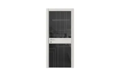 Innovation INS1 Дуб дельмонт черное стекло 7 ДВЕРЕЙ