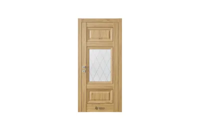 Plaza PL9 Дуб миели стекло 2 7 ДВЕРЕЙ