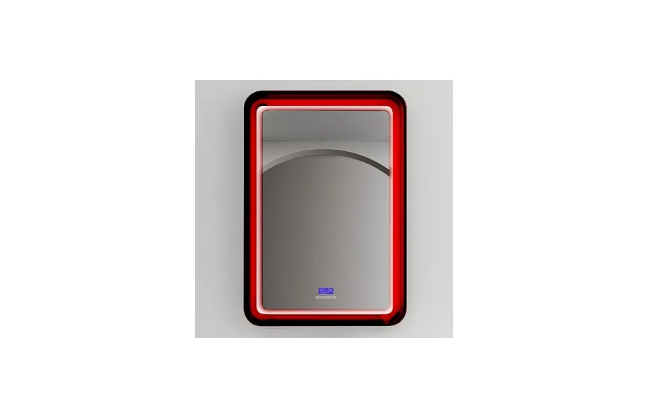 Зеркало Abber Kristall 55 см AT6701Rubin с подсветкой, красный МОСПЛИТКА
