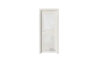Межкомнатная дверь Elegance E4 Ясень жемчуг стекло 7 ДВЕРЕЙ
