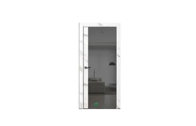 URBAN U35 Мрамор бьянка Лакобель чёрный 7 ДВЕРЕЙ