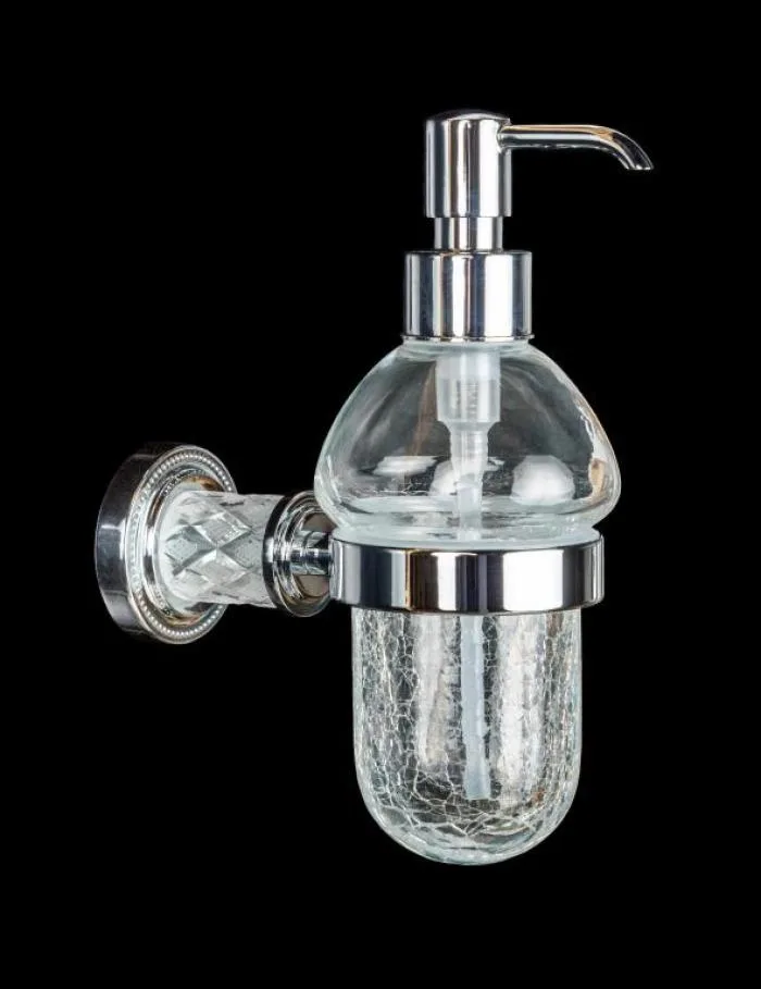 BOHEME Murano Crystal Настенный диспенсер, хром АТЕЛЬЕ ВАННОЙ КОМНАТЫ