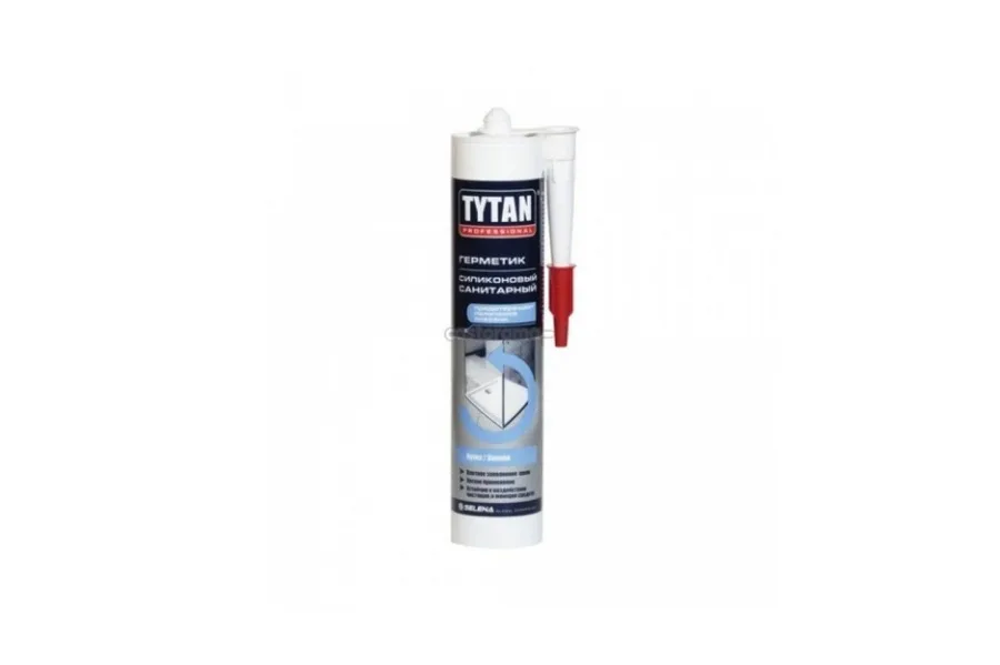 TYTAN Professional Герметик Силиконовый Санитарный белый 310мл ПЛИНТУС ХОЛЛ