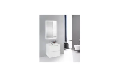 Тумба с раковиной BelBagno ETNA39-500/390-2C-SO-BL-P 50 см, белая глянцевая МОСПЛИТКА