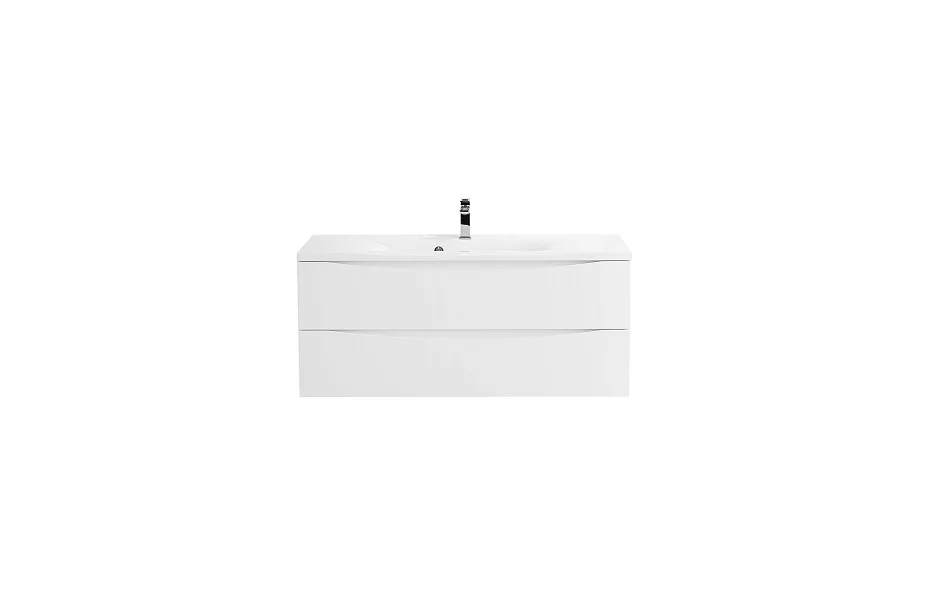 Тумба с раковиной BelBagno Marino 110 см MARINO-1100-2C-SO-BO-P bianco opaco МОСПЛИТКА
