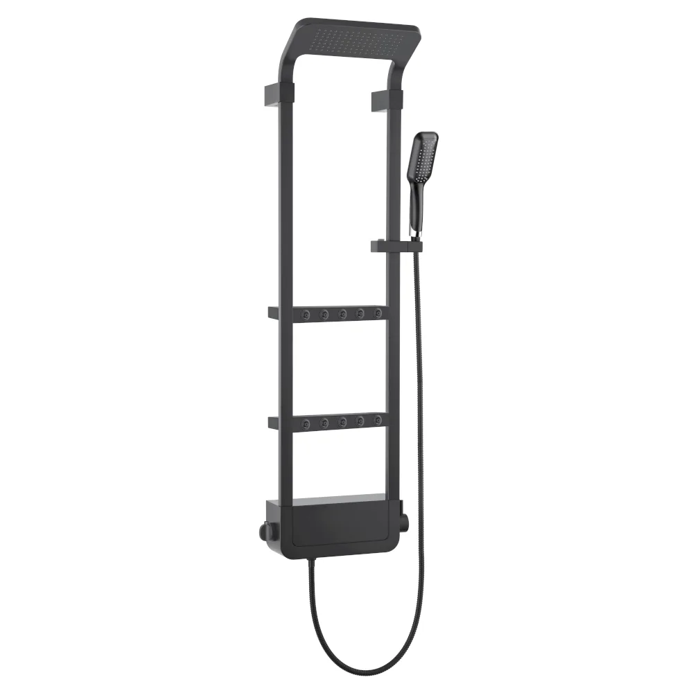 BLACK&WHITE Душевая панель W3020 Velvet Black (1300х405x230) АТЕЛЬЕ ВАННОЙ КОМНАТЫ. САМАРА