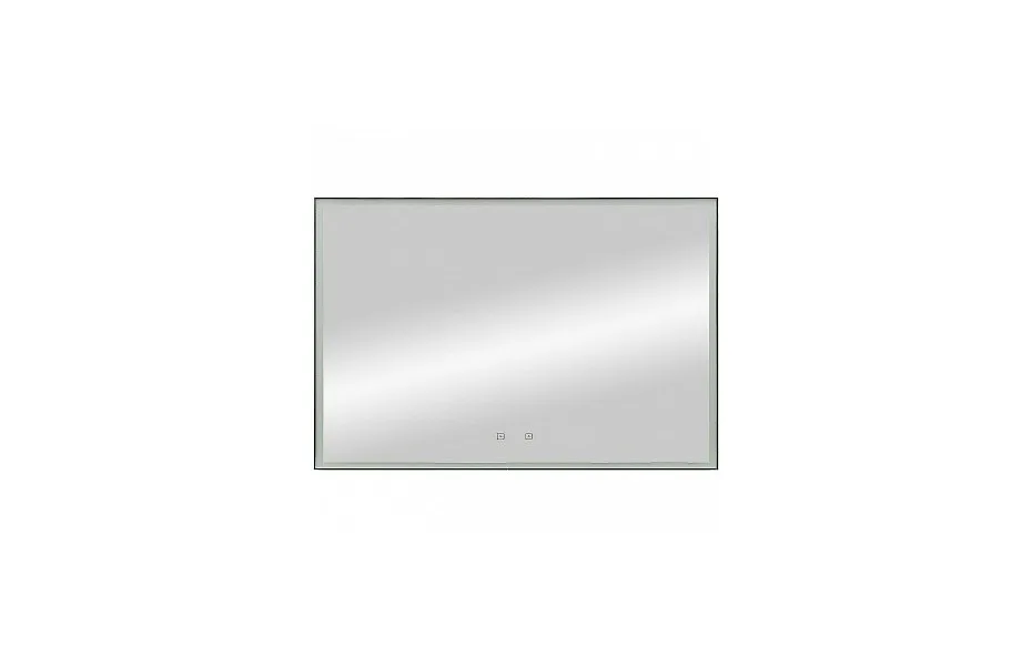 Зеркало Art&Max Arezzo 120 см AM-Are-1200-800-DS-FC-H-Nero с подсветкой, черный МОСПЛИТКА