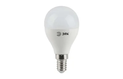 ЛАМПА СВЕТОДИОДНАЯ ЭРА E14 9W 4000K МАТОВАЯ LED P45-9W-840-E14 Б0029042 МОСПЛИТКА