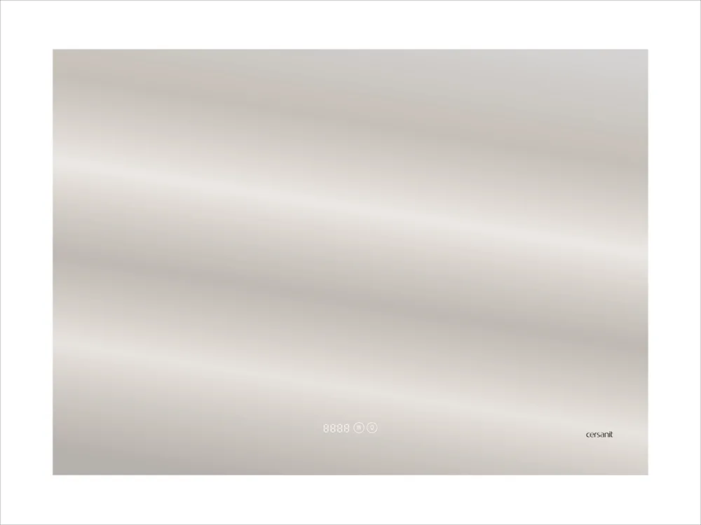 CERSANIT зеркало: LED 060 pro 80*60, с подсветкой, антизапотевание, часы АТЕЛЬЕ ВАННОЙ КОМНАТЫ. САМАРА