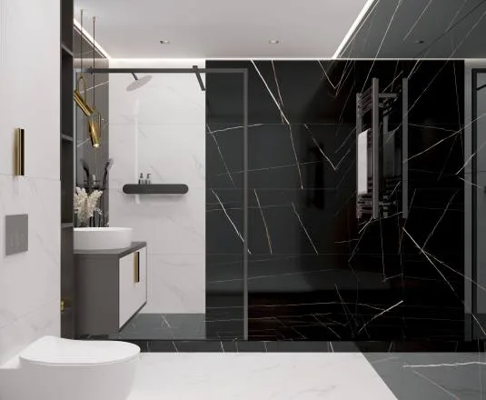 Lawa black Керамогранит черный Полированный 60x120 LAPARET