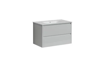 Тумба с раковиной Sancos Libra, 79 см., эмаль белый, LB80W МОСПЛИТКА