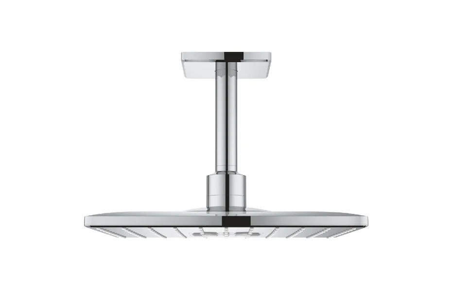 GROHE Rainshower 310 SmartActive Cube Верхний душ (квадратный, 2 режима струи) с потолочным душевым кронштейном 142 мм, хром АТЕЛЬЕ ВАННОЙ КОМНАТЫ. САМАРА