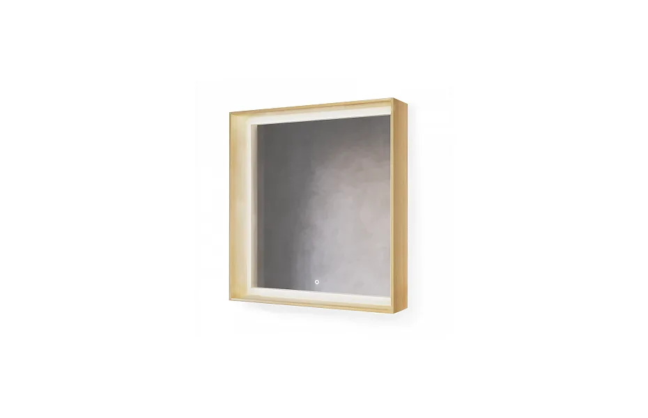 Зеркало Raval Frame Fra.02.75/DS, 75 см, с подсветкой, дуб сонома МОСПЛИТКА