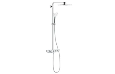 GROHE Euphoria SmartControl 310 DUO Душевая система с термостатом, настенный монтаж, полочка, 3 кнопки управления, Хром АТЕЛЬЕ ВАННОЙ КОМНАТЫ. САМАРА