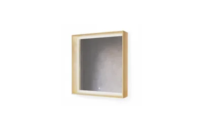 Зеркало Raval Frame Fra.02.75/DS, 75 см, с подсветкой, дуб сонома МОСПЛИТКА