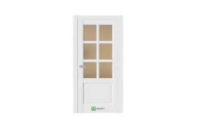 Межкомнатная дверь Sonata S14 Полярный стекло 2 7 ДВЕРЕЙ