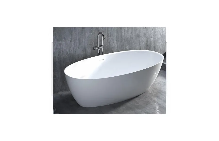 Ванна из искусственного камня S-Stone (Solix) Salini Alda 160x80 см матовая 101923M МОСПЛИТКА