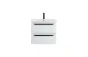 Тумба с раковиной Cezares Eco 60 см ECO-CER-600-2C-SO-BL bianco lucido МОСПЛИТКА