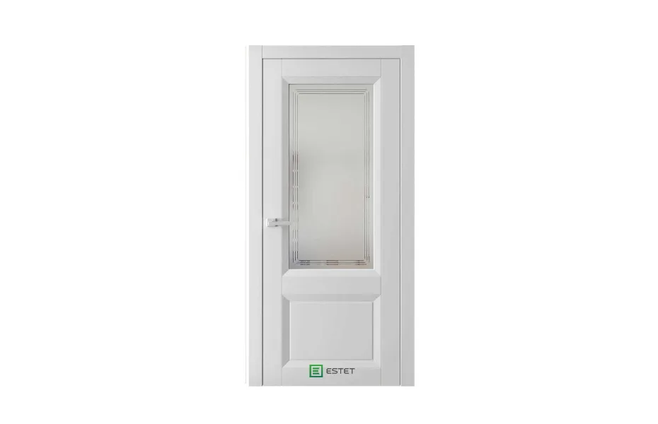 Межкомнатная дверь Mantone 4 RAL7047 стекло 7 ДВЕРЕЙ