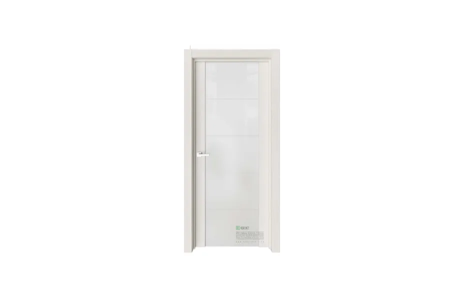 Межкомнатная дверь Elegance E7 Ясень жемчуг стекло 7 ДВЕРЕЙ