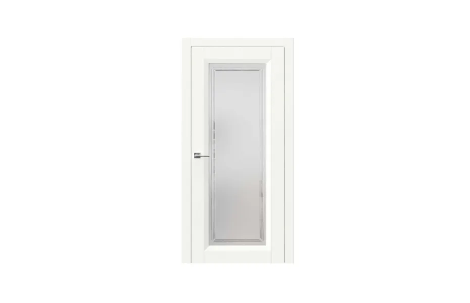 Межкомнатная дверь Mantone 2 9010 со стеклом 7 ДВЕРЕЙ