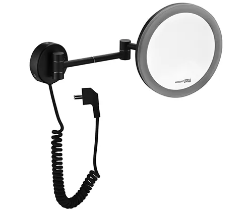 WasserKRAFT K-1004BLACK Зеркало с LED-подсветкой, 3-х кратным увеличением АТЕЛЬЕ ВАННОЙ КОМНАТЫ. САМАРА