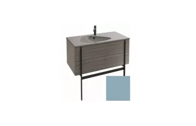 Тумба с раковиной Jacob Delafon Nouvelle Vague 100 см EB3032-M43 аквамарин матовый МОСПЛИТКА