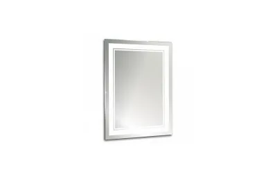 Зеркало Aquanika Quadro 60х80 см AQQ6080RU02 с подсветкой и сенсорным выключателем МОСПЛИТКА