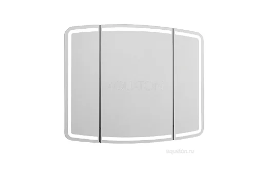AQUATON Asters 95 Зеркало тройное с подсветкой, с поворотными створками