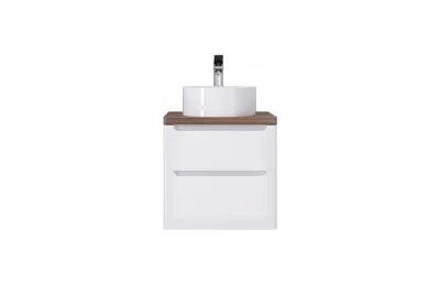Тумба с раковиной Jorno Wood 60 см wood.01.60/P/W белая МОСПЛИТКА