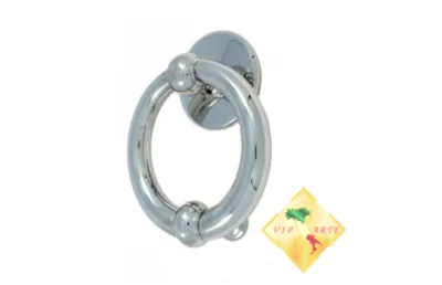Ручка - гонг на входную дверь PASINI KNOCKER LUNA CROMO МИР ЗАМКОВ