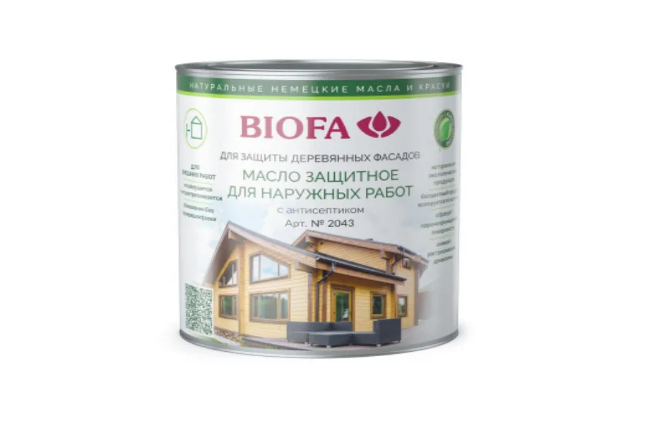 2043 BIOFA МАСЛО ЗАЩИТНОЕ ДЛЯ НАРУЖНЫХ РАБОТ С АНТИСЕПТИКОМ БИОФА – САМАРА
