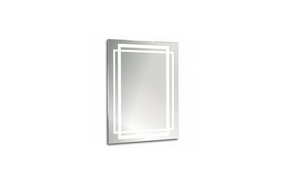 Зеркало Aquanika Quadro 60х80 см AQQ6080RU05 с подсветкой и сенсорным выключателем МОСПЛИТКА