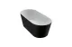 Акриловая ванна BelBagno 180х80 см BB71-1800-NERO-W0 без перелива, черный МОСПЛИТКА