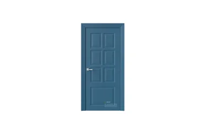Межкомнатная дверь Novella N18 Деко RAL5009 7 ДВЕРЕЙ