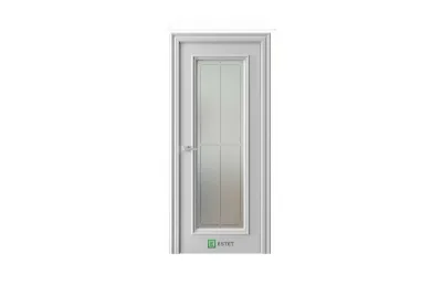 Межкомнатная дверь GL2 RAL7047 стекло 1 7 ДВЕРЕЙ