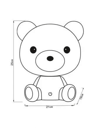 НАСТОЛЬНАЯ ЛАМПА LUCIDE DODO BEAR 71590/03/31 MNOGOROZETOK - МНОГОРОЗЕТОК