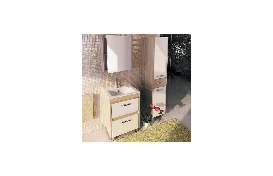 Тумба с раковиной Comforty Тулуза-60 сосна лоредо 00003129378 МОСПЛИТКА