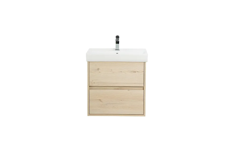 Тумба с раковиной BelBagno Neon 60 см NEON-600-2C-SO-PB pino bianco МОСПЛИТКА