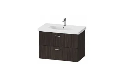 Тумба с раковиной Duravit Xbase 80 см XB619005353 каштан темный МОСПЛИТКА