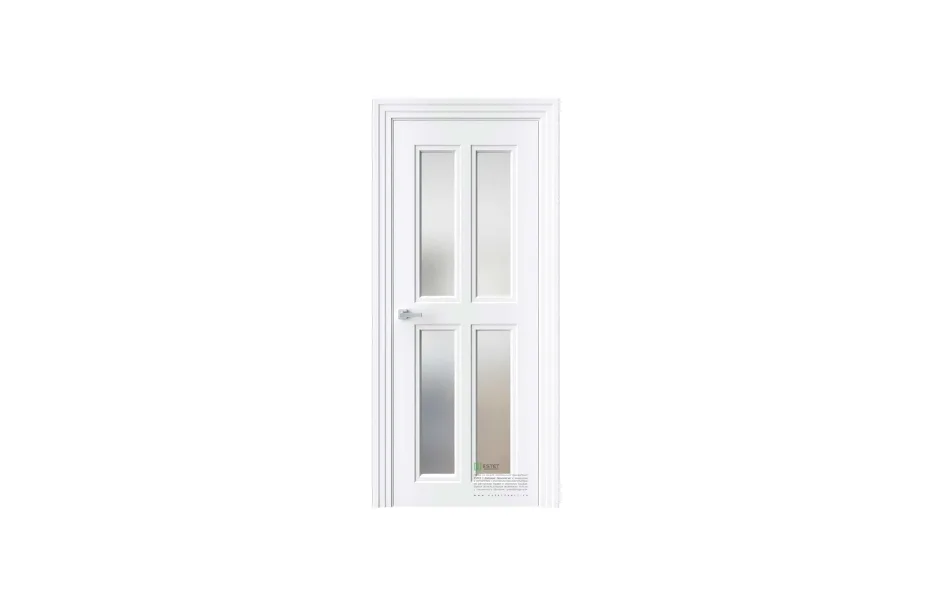Межкомнатная дверь Novella N24 RAL9003 стекло 7 ДВЕРЕЙ