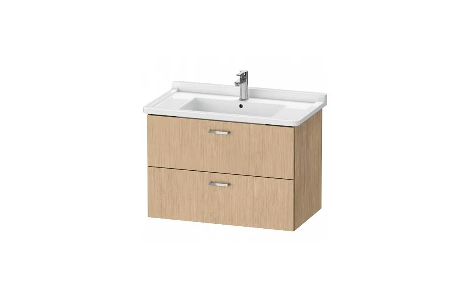 Тумба с раковиной Duravit Xbase 80 см XB618603030 дуб европейский МОСПЛИТКА