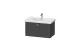 Тумба с раковиной Duravit Xbase 80 см XB607104949 графит матовый МОСПЛИТКА