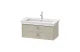 Тумба с раковиной Duravit White Tulip 100 см WT43520H3H3 тёмно - серый глянцевый МОСПЛИТКА
